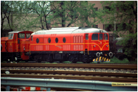 DE 341.501 della Ferrovia Bologna Portomaggiore  + Ld 405 della Ferrovia Udine Cividale a Bologna Borgo S. Vitale nel maggio 1992  