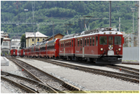 Il nuovo piazzale di stazione di Tirano della Ferrovia Retica il 30/06/2007