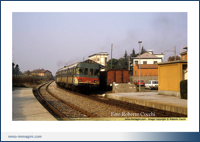ALn 668 1029 + 1106 in partenza da Renate il 16 11 1985 locale Monza Molteno