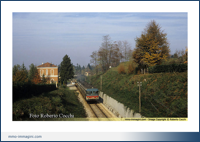 ALn 668 1065 + 1028 in partenza da Carate - Calo' locale Oggiono Monza 17 11 1985