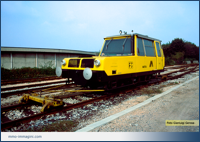 Matisa FS verifica linee in sosta a Besana l'1/10/1992 