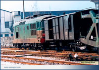La D 343.xxxx in arrivo a Besana nel marzo 1986