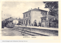 Stazione Molteno Anni 40. 740.131 in arrivo da Oggiono